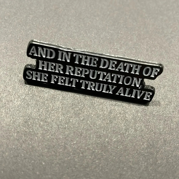 $5 Bundled Taylor Swift Reputation Lyric Metal Enamel Pin - Picture 1 of 3